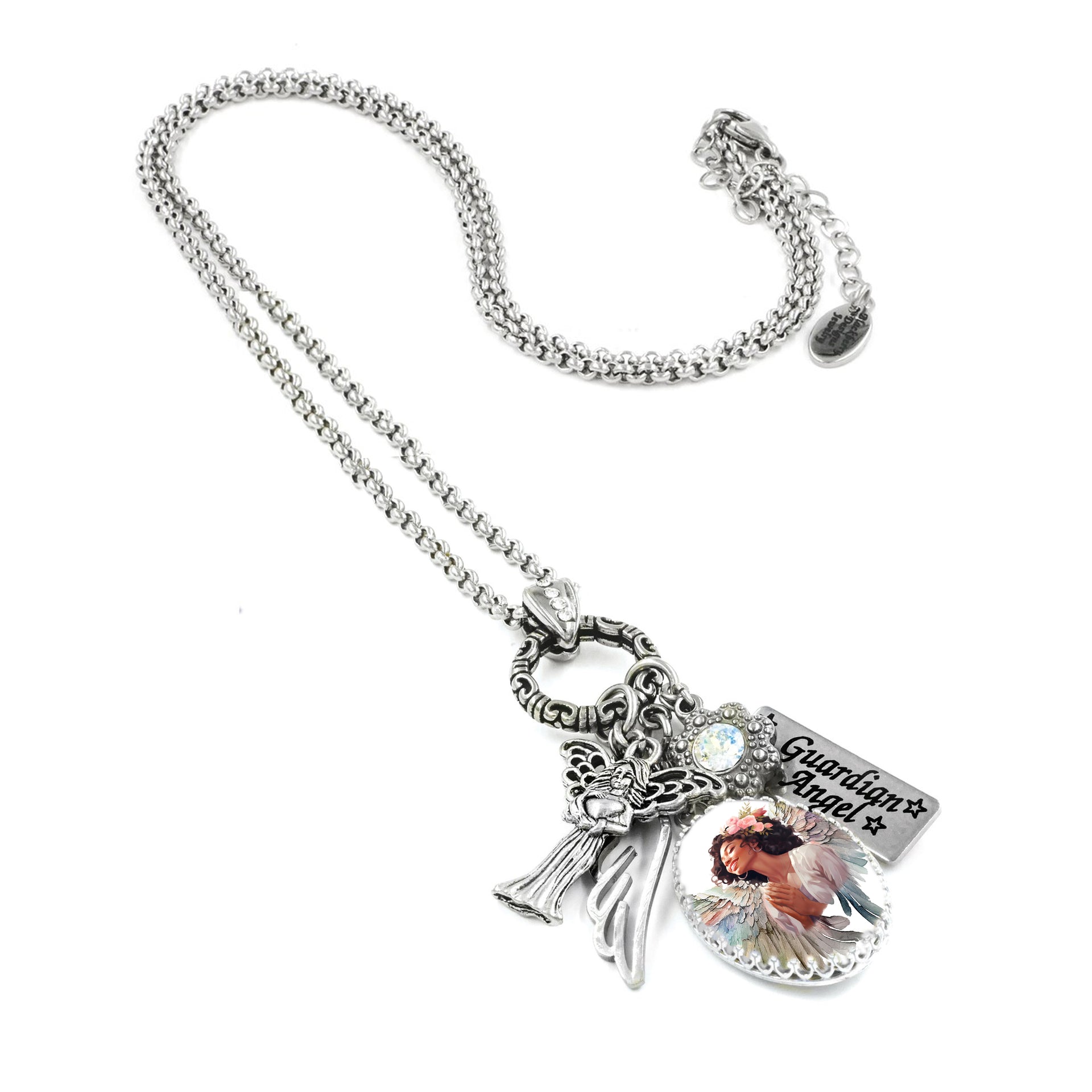 angel necklace for black women