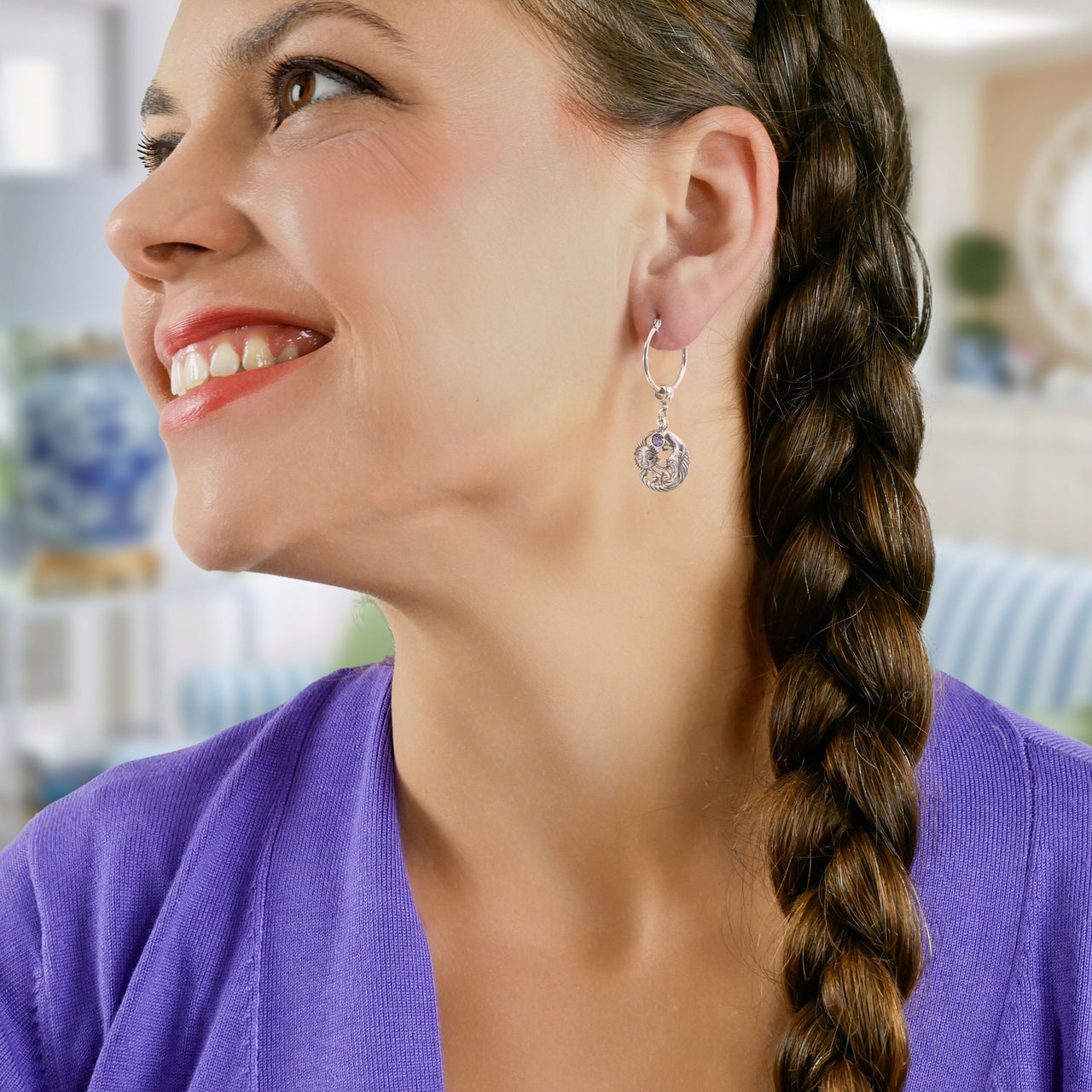 Celestial Earrings, Moon, Sun and Stars