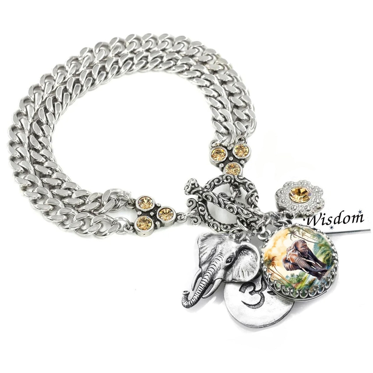 talisman bracelet with elephant