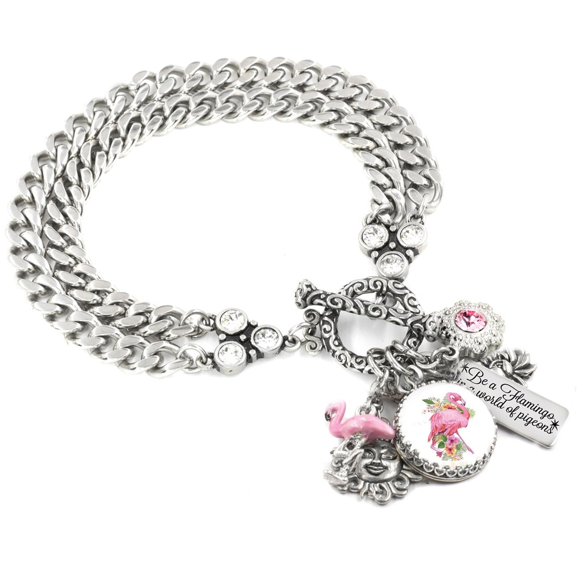 pink flamingo bracelet