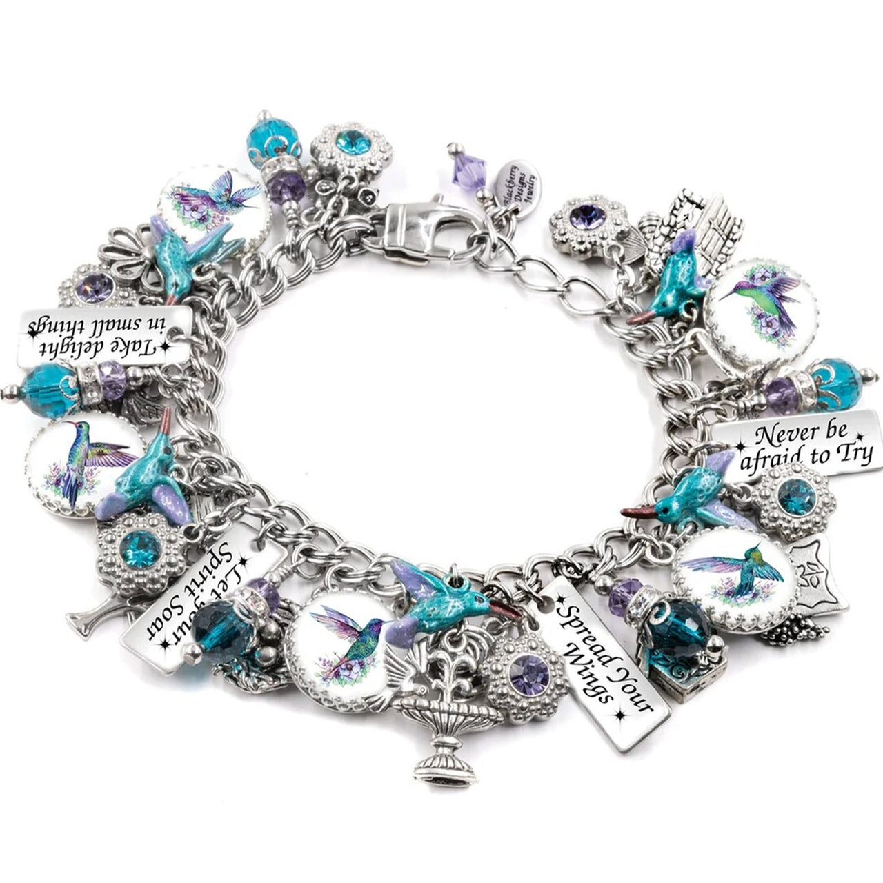 hummingbird charm bracelet