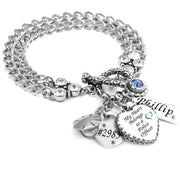 police officer bracelet silver
