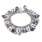 purple awareness bracelet