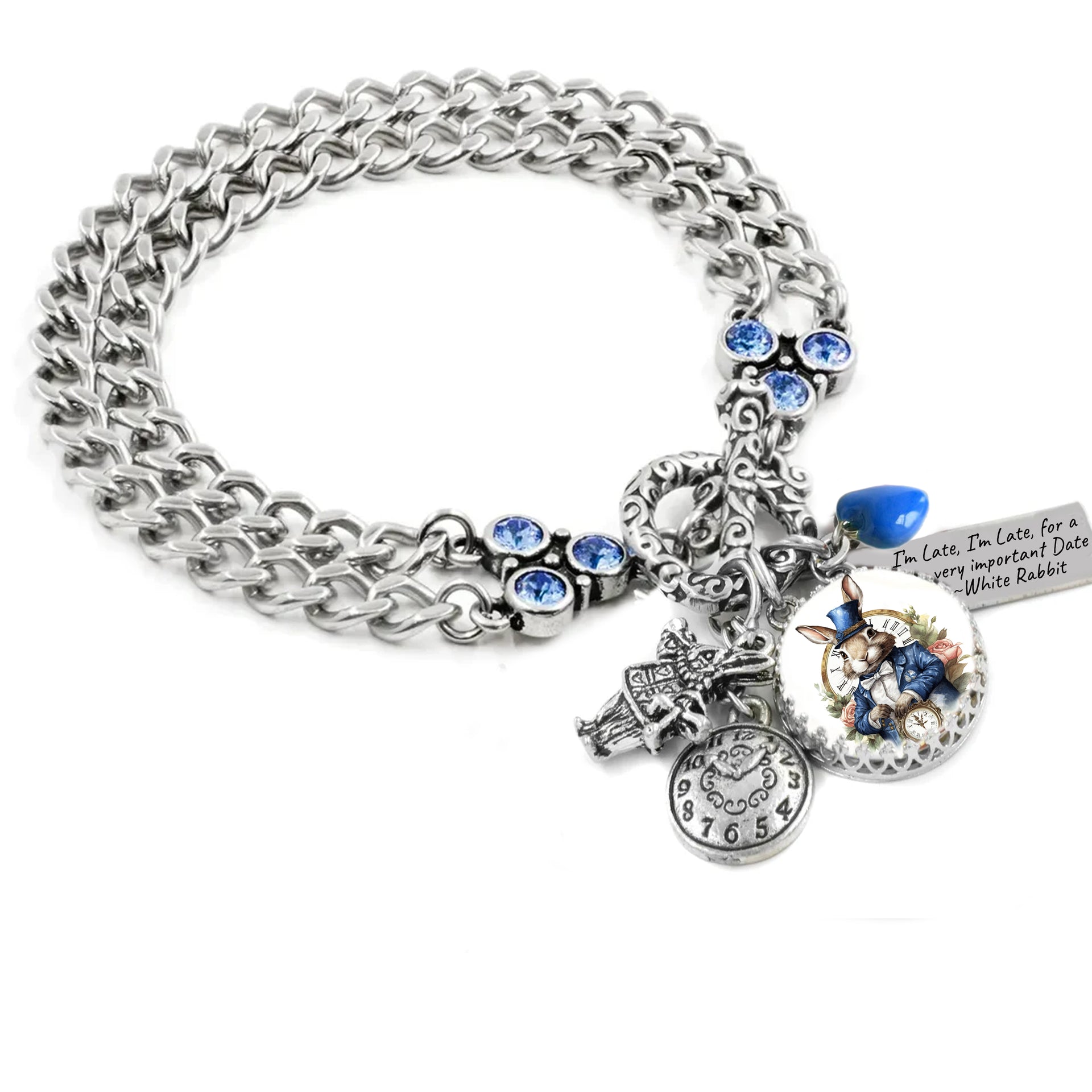 white rabbit bracelet