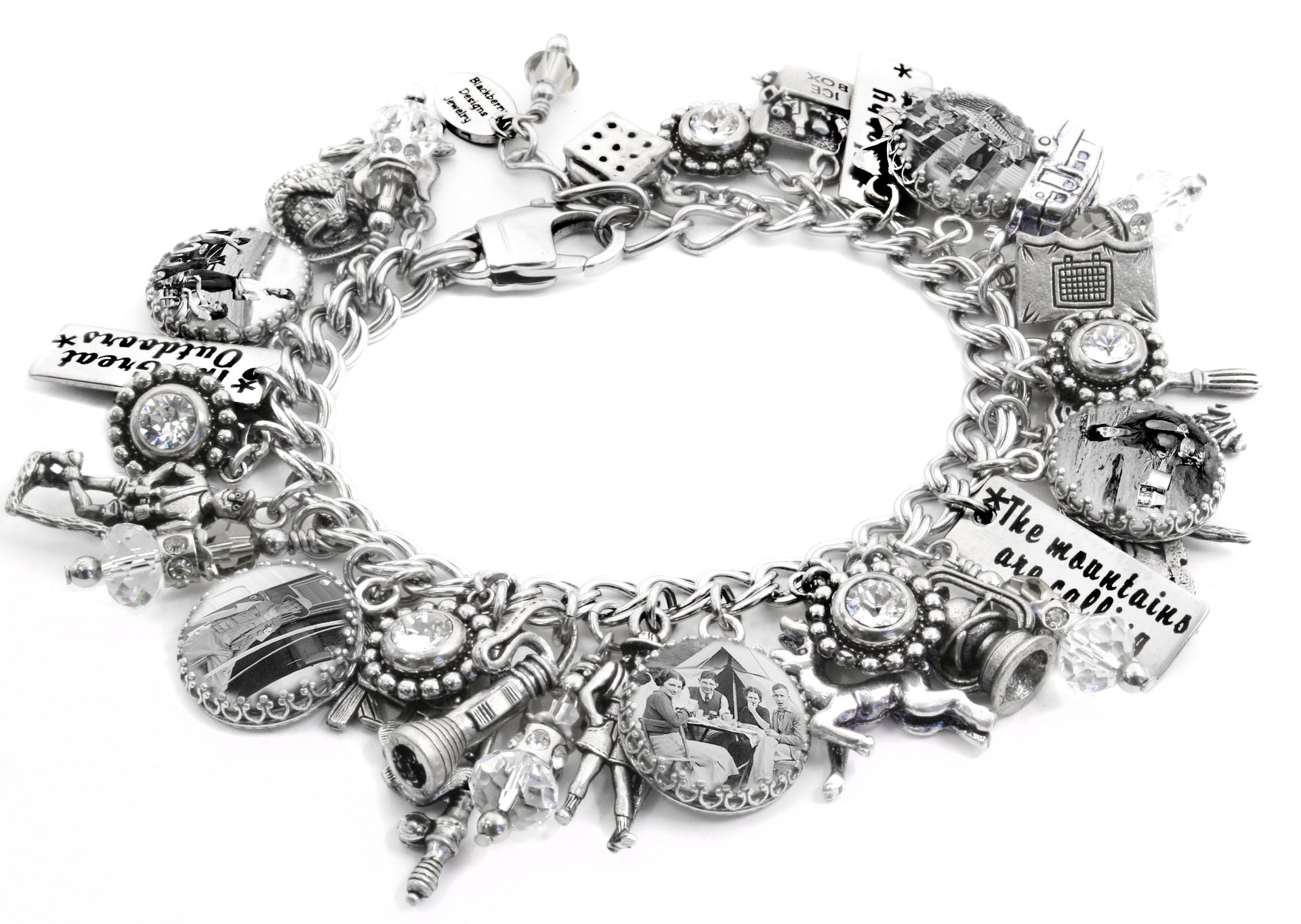 camping charm bracelet
