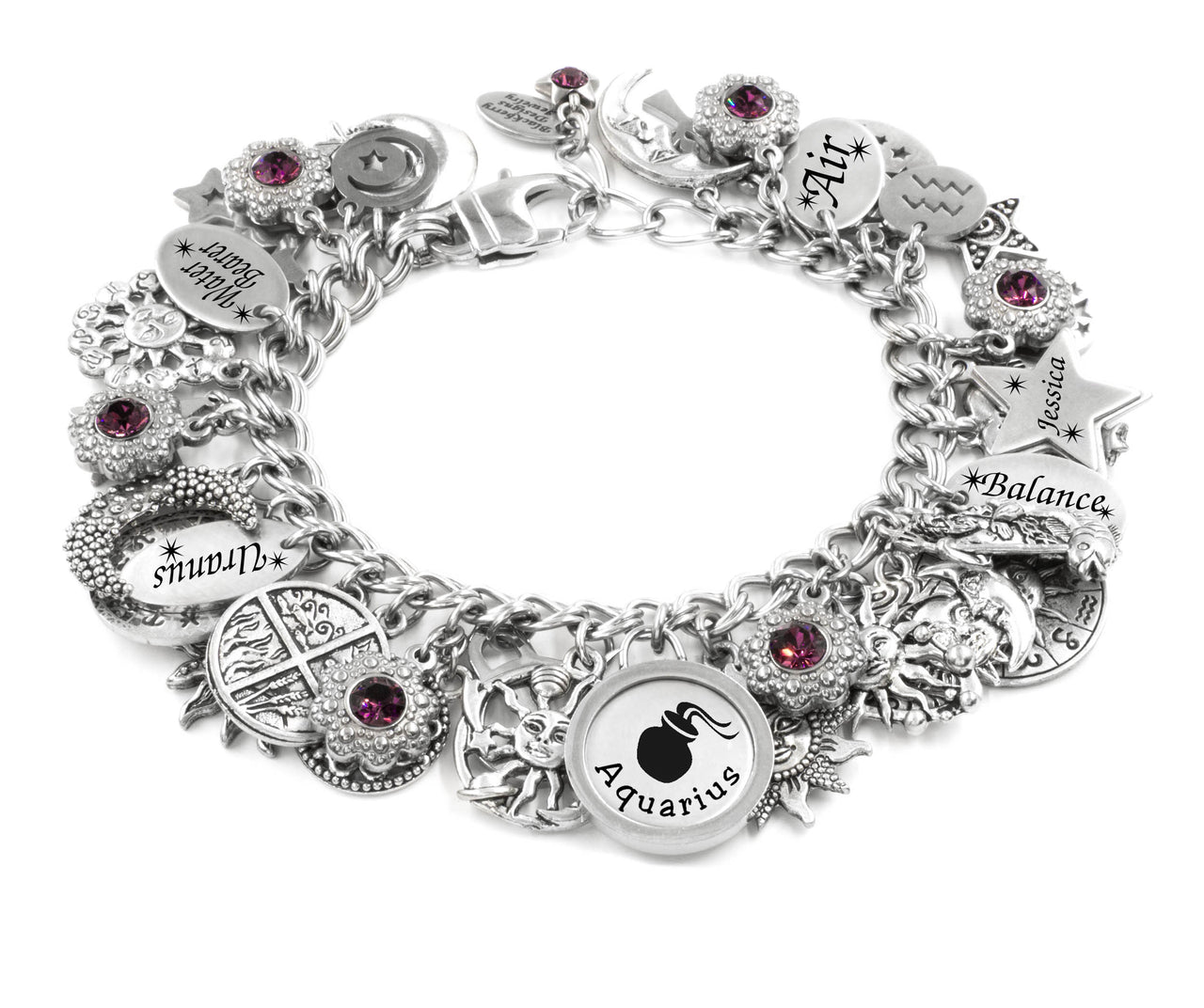 aquarius charm bracelet