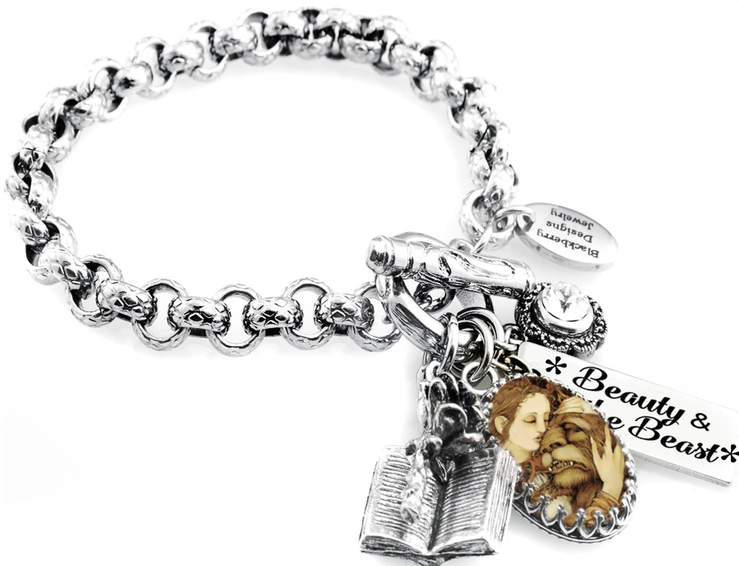 beauty and the beast charm bracelet