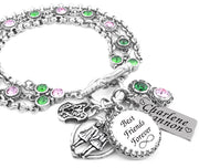 best friends charm bracelet
