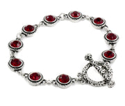 january birthstone bracelet garnet