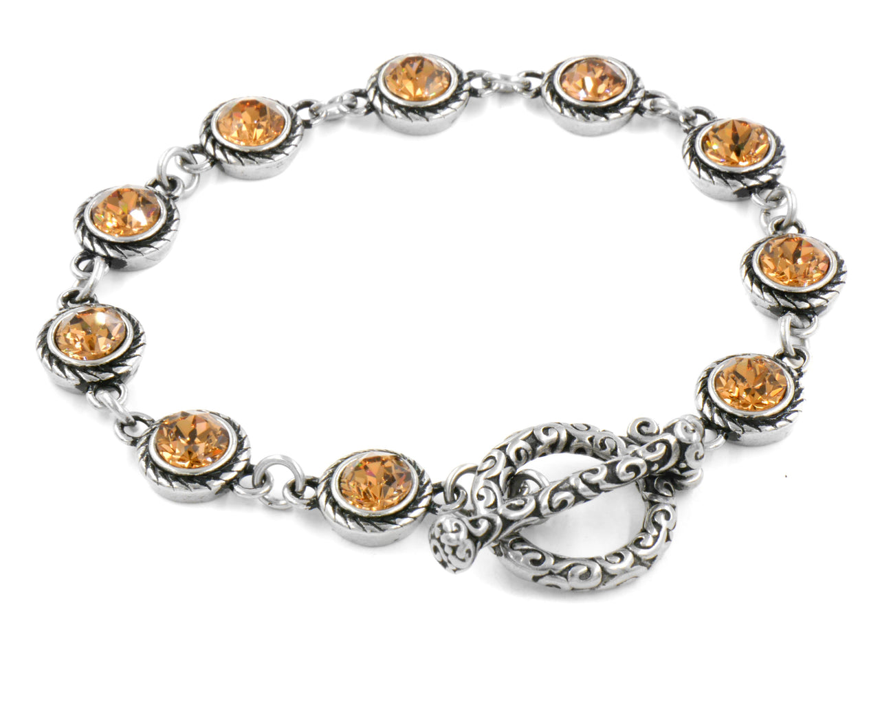 november topaz birthstone bracelet