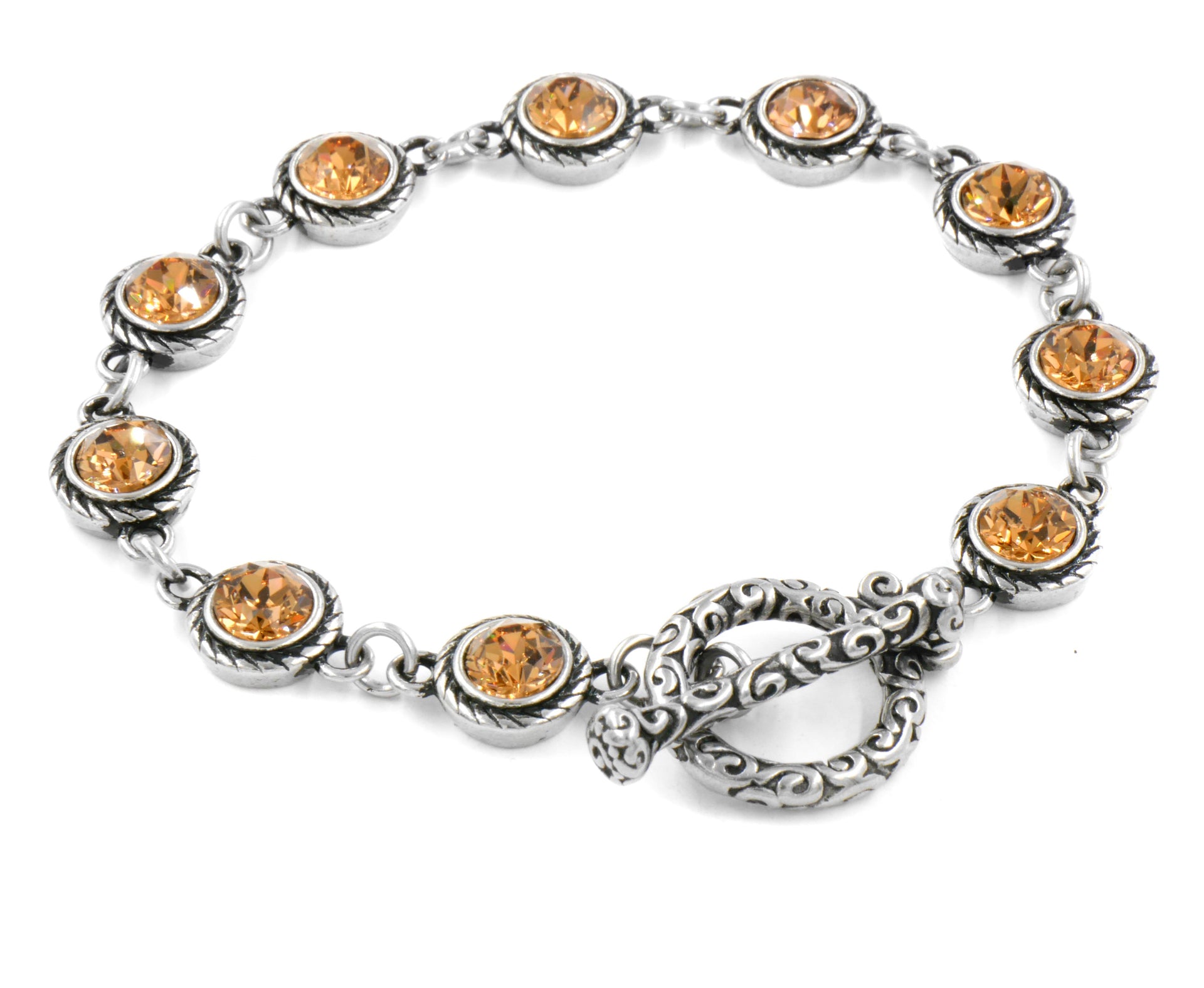 november topaz birthstone bracelet