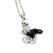 Minimalist Black Cat Necklace