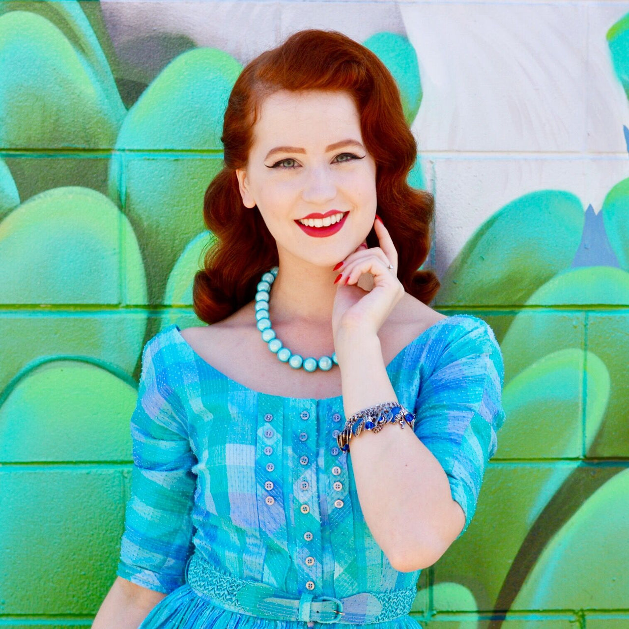 The Blue Velvet Heart, Charm Bracelet