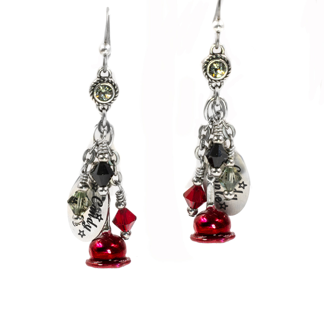 Candy Apple Earrings