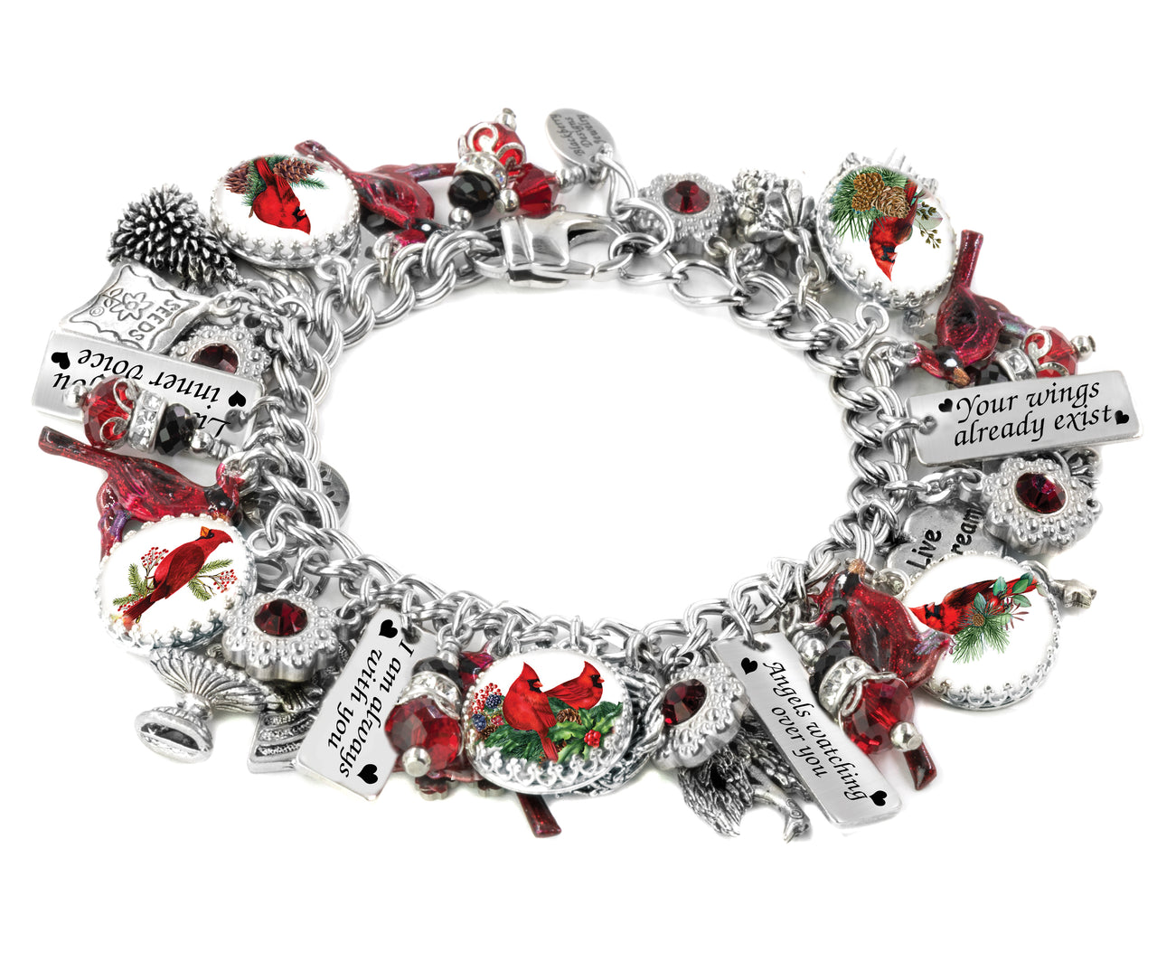 red cardinal bracelet