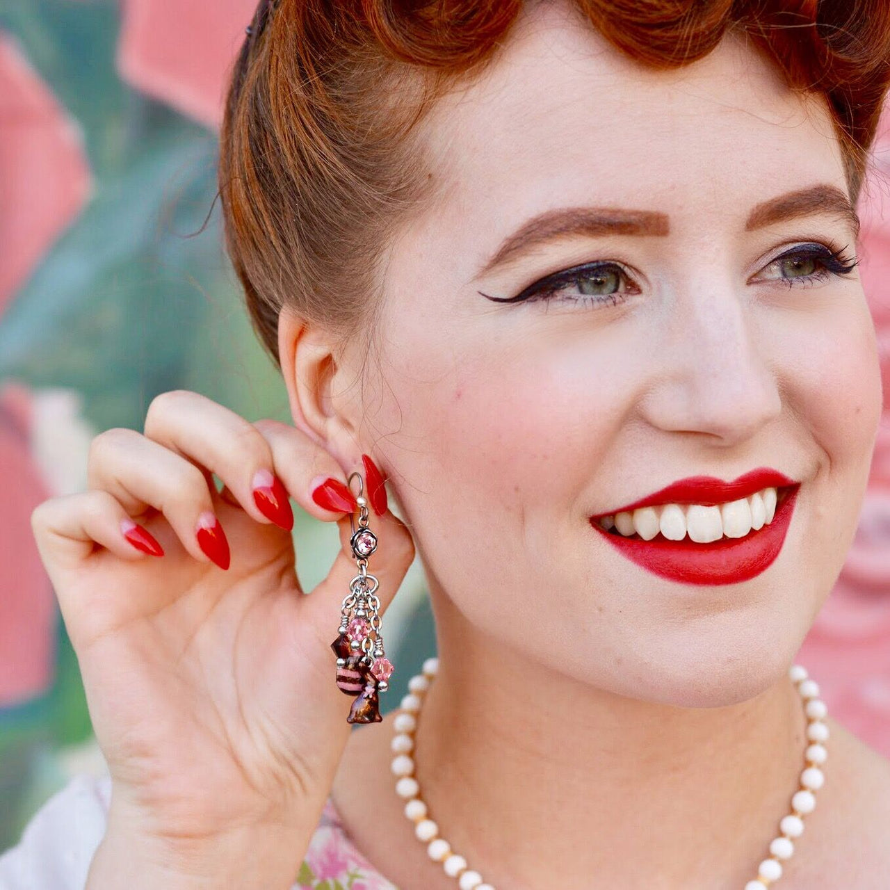 chocolate bunny earrings