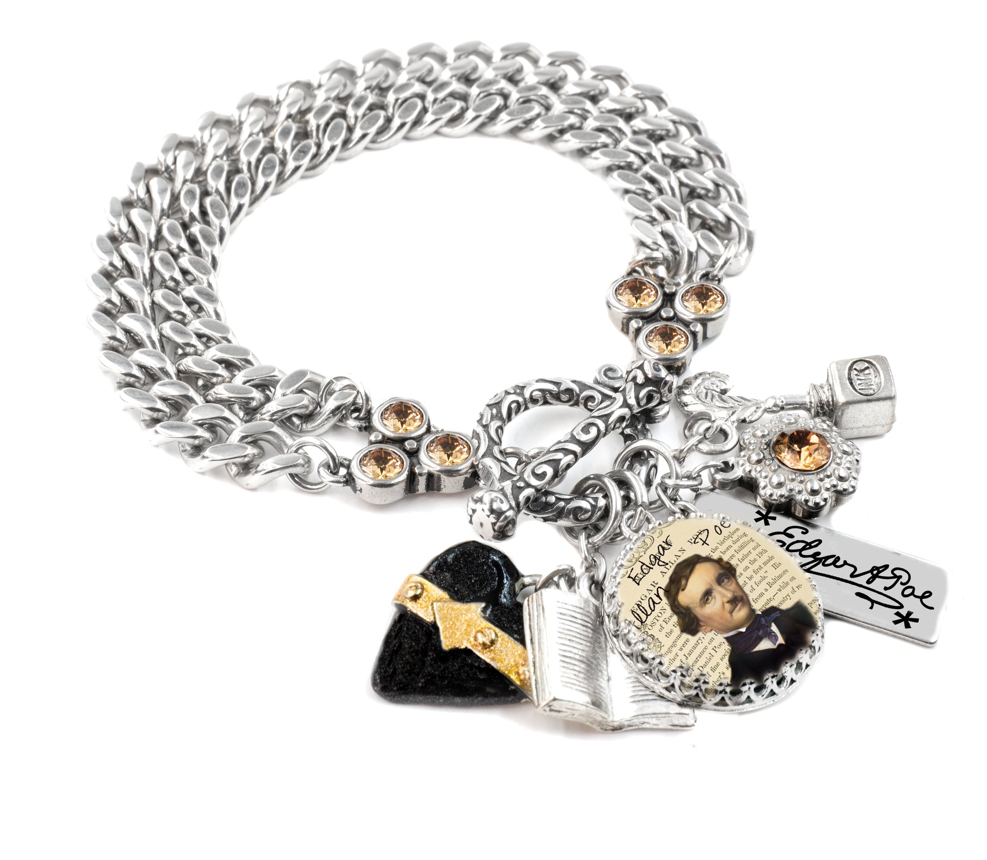 edgar allen poe bracelet