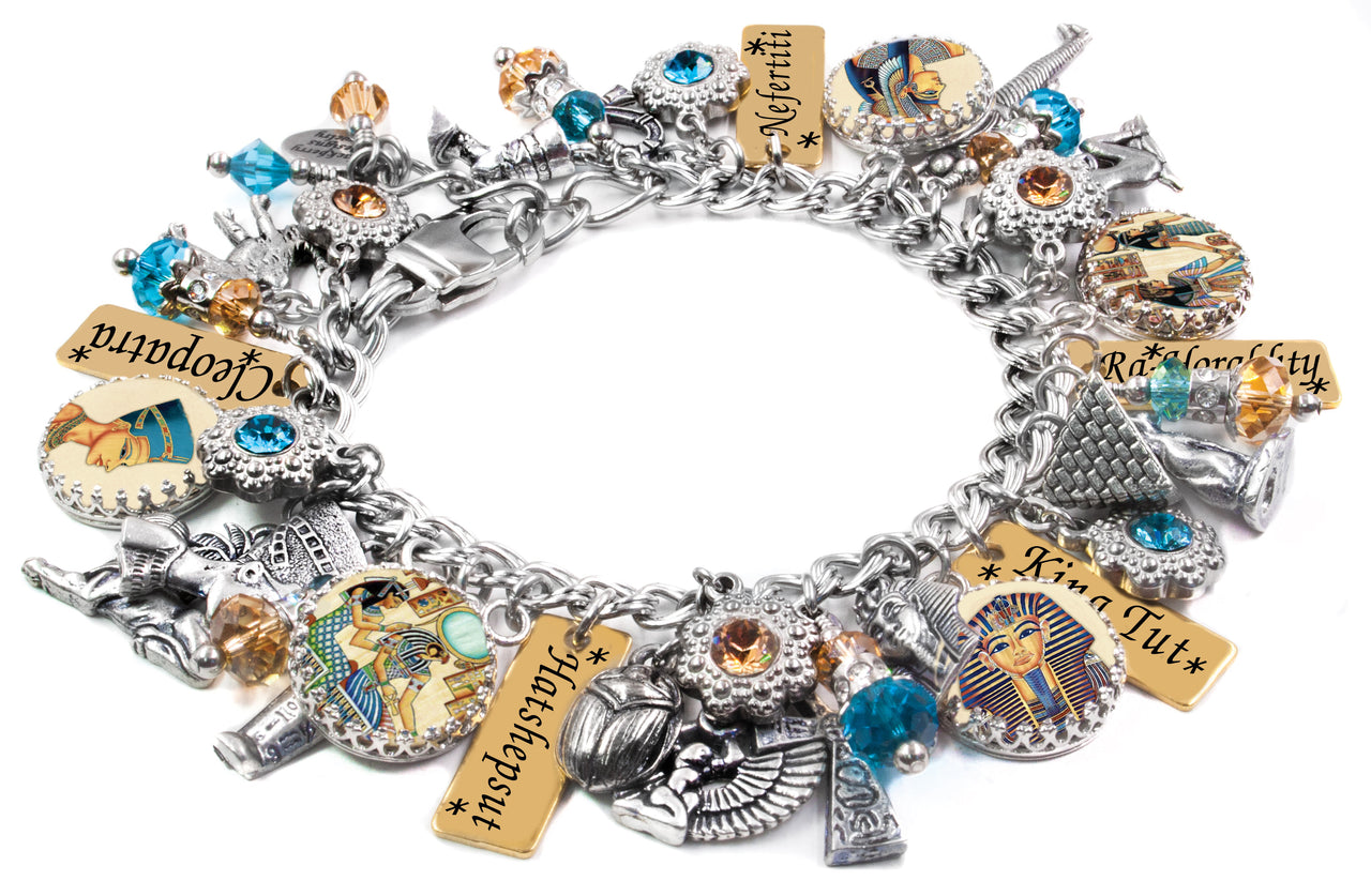 cleopatra charm bracelet
