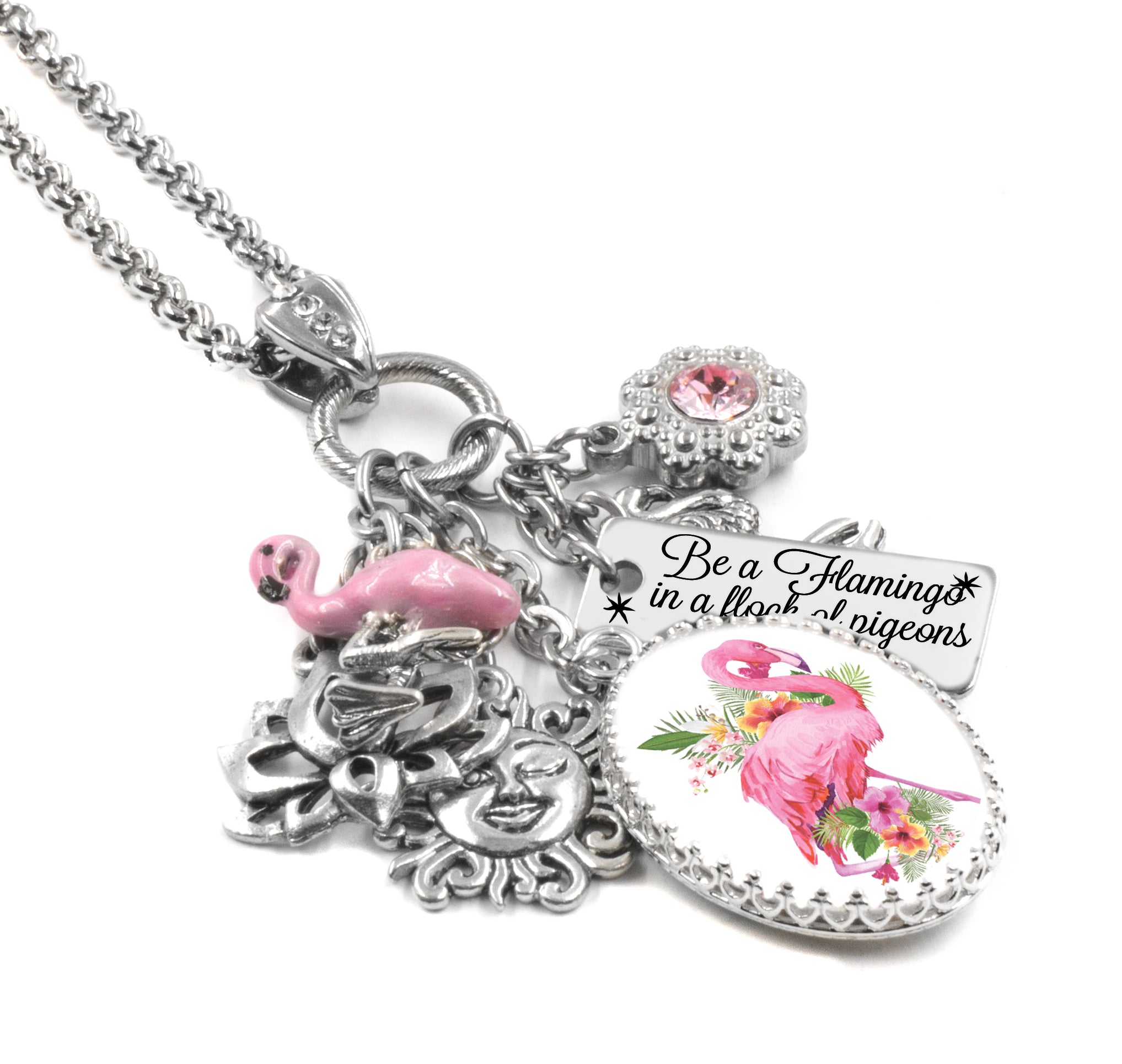 Top Pink Flamingo Necklace