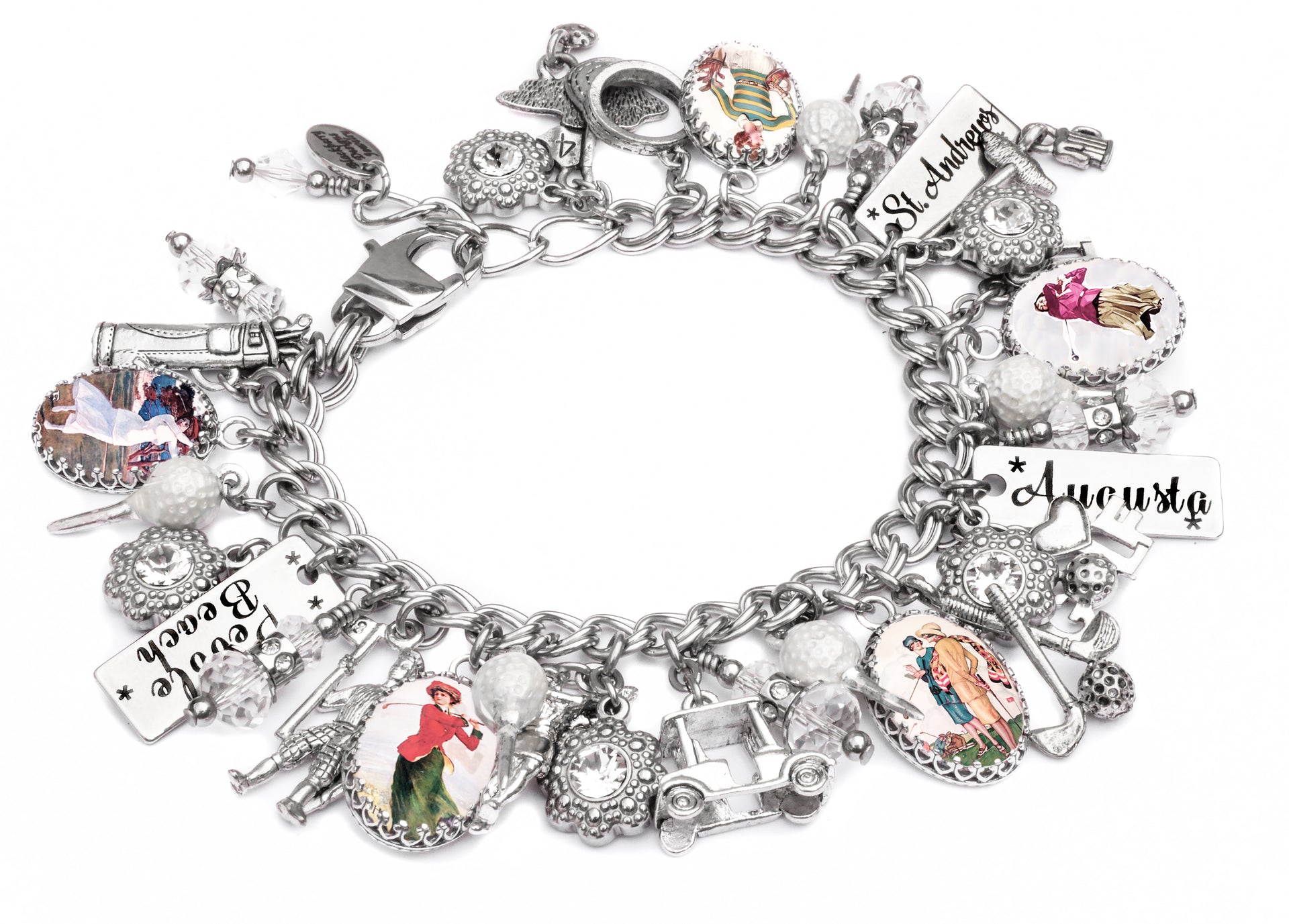 golf charm bracelet