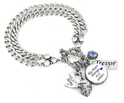 Personalized US Military charm bracelet
