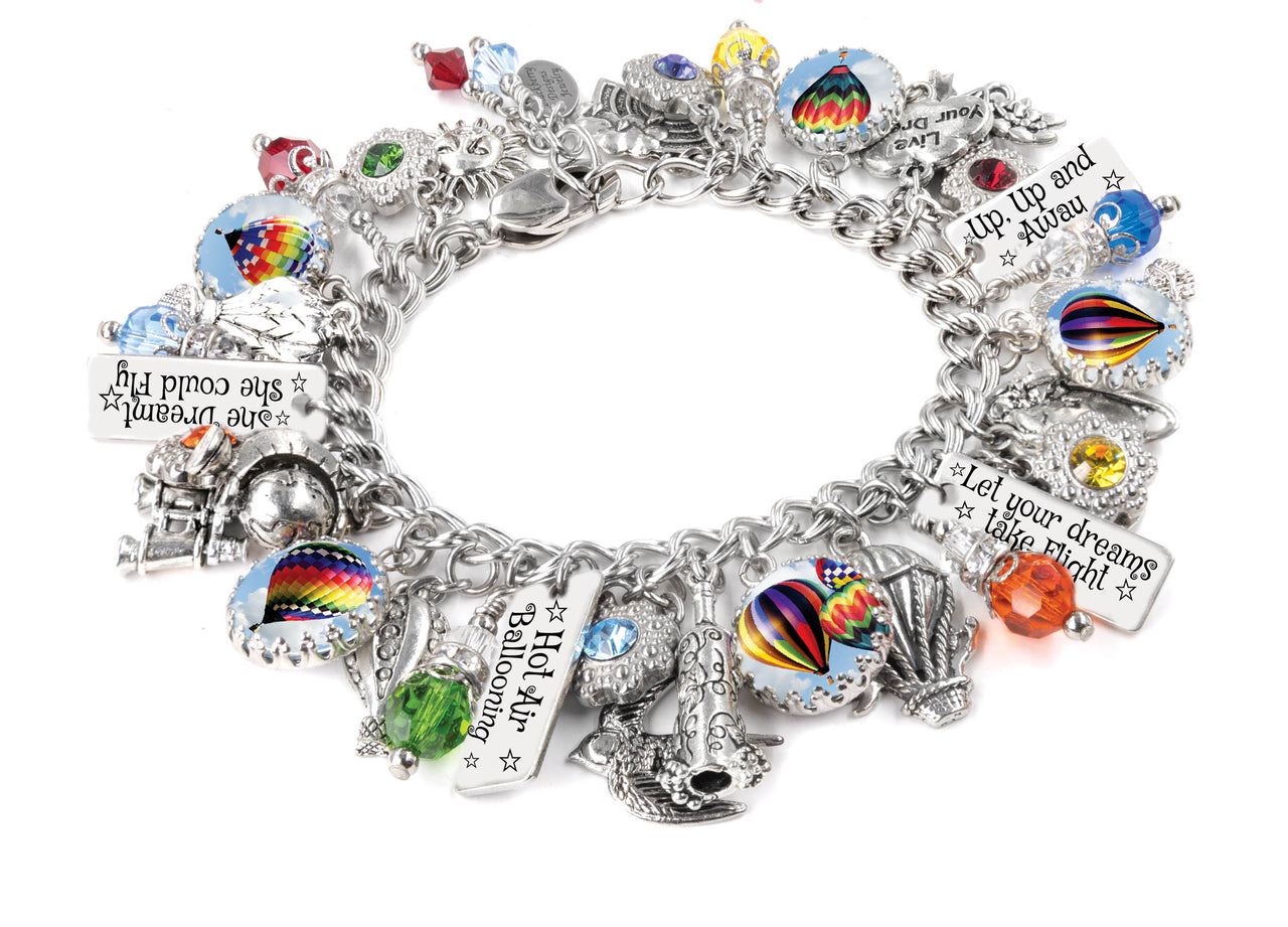 Hot Air Balloon Charm Bracelet