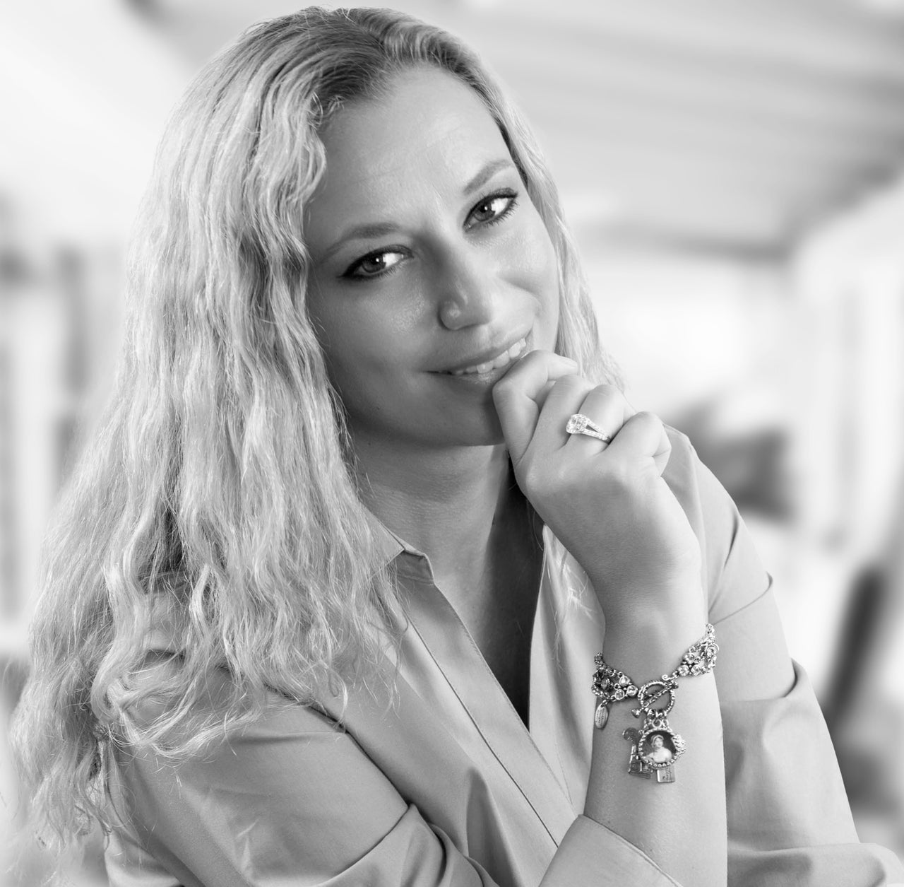 Jane Austen Author Charm Bracelet