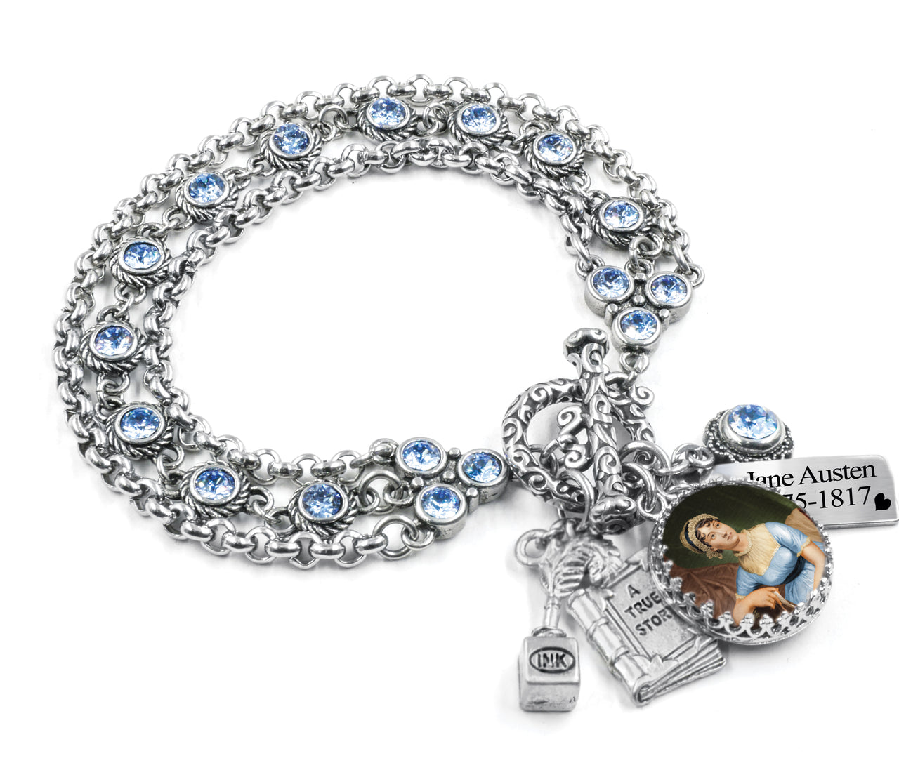 Jane austen charm bracelet