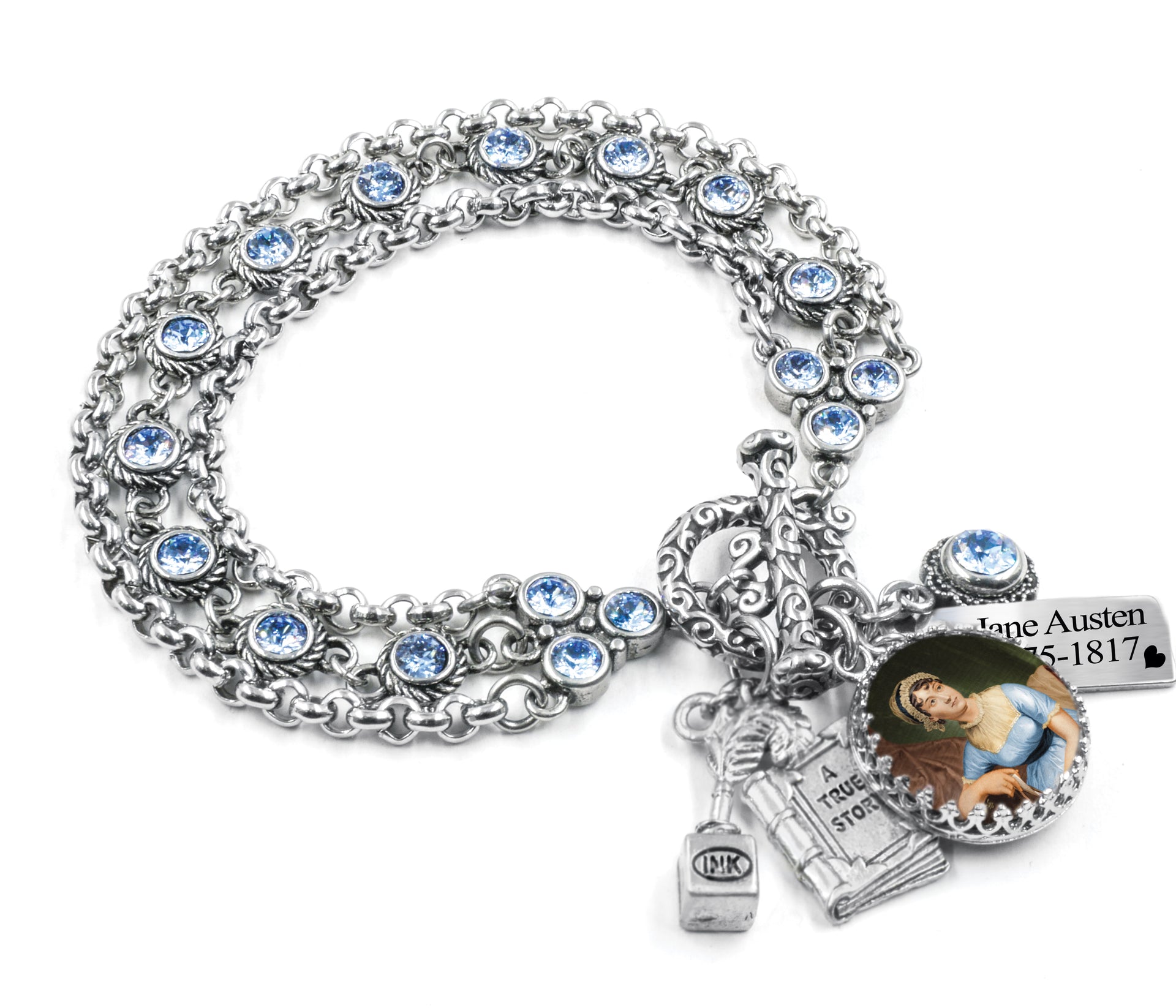 Jane austen charm bracelet