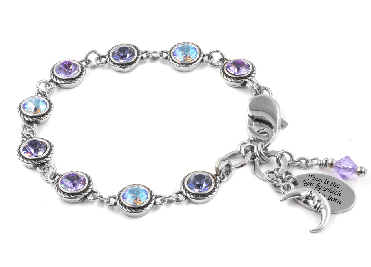 Crystal Link Bracelet, Moonlight