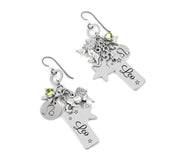 august birthday earrings peridot