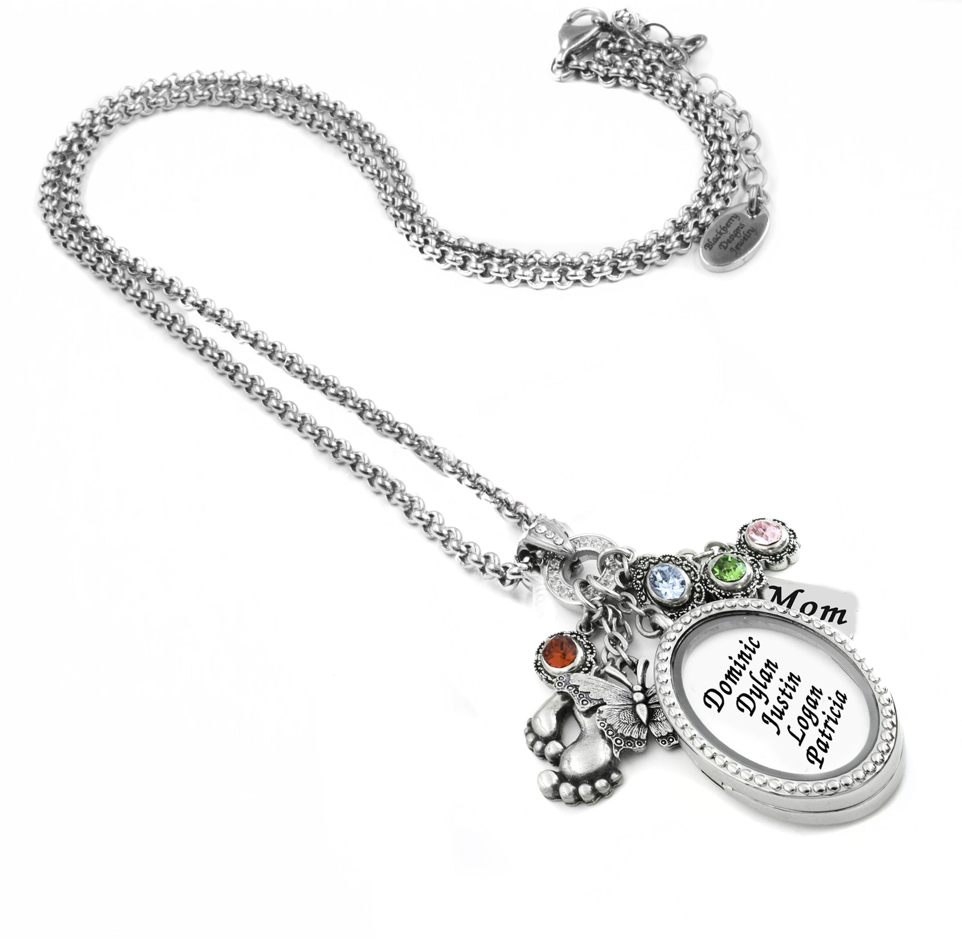 mothers birthstone necklace