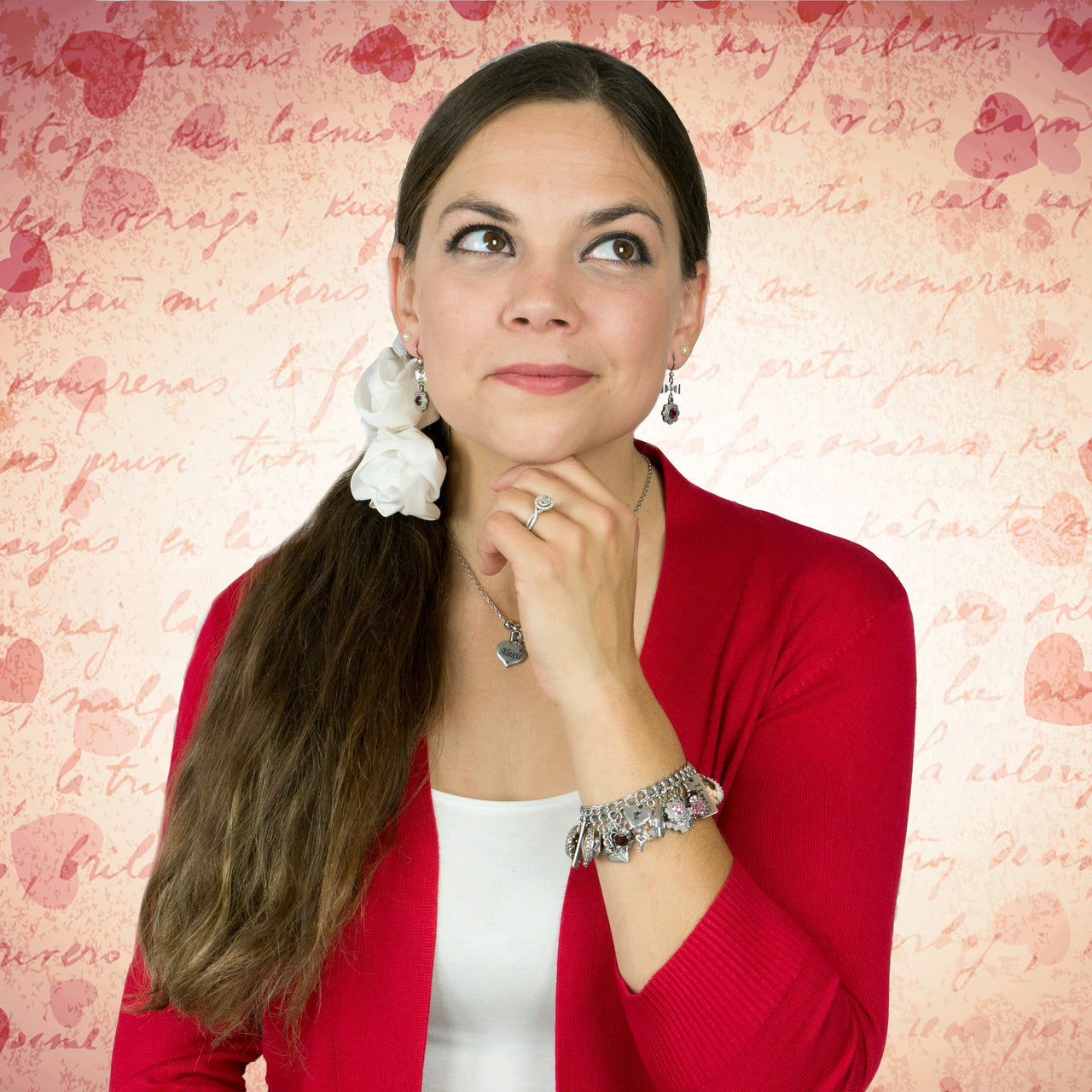 Love Letter, Valentine Charm Bracelet