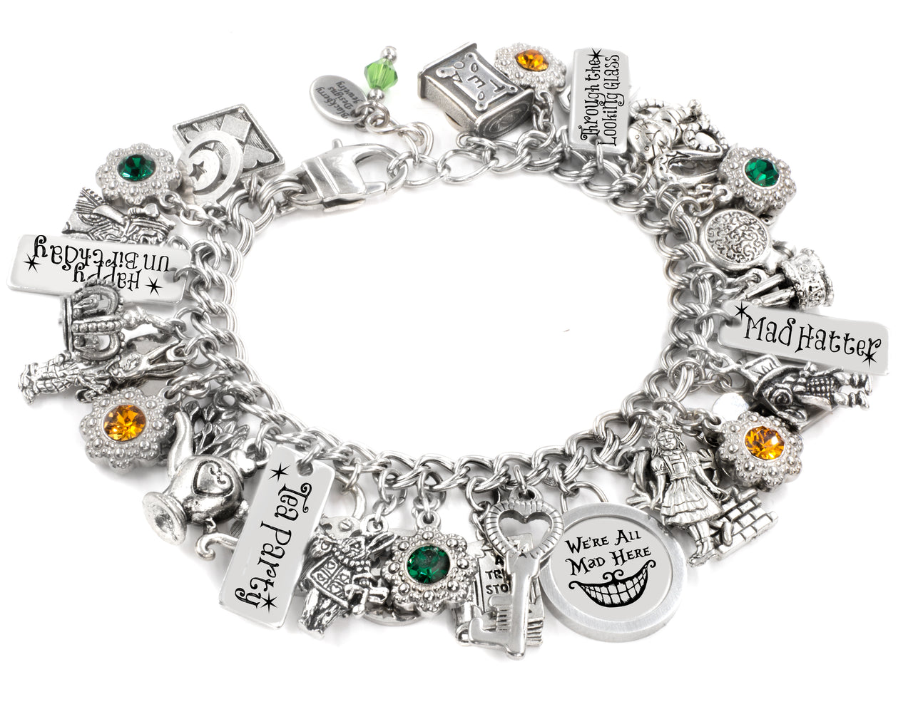 mad hatter charm bracelet