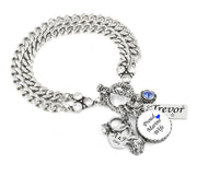 marine husband bracelet with wedding ring