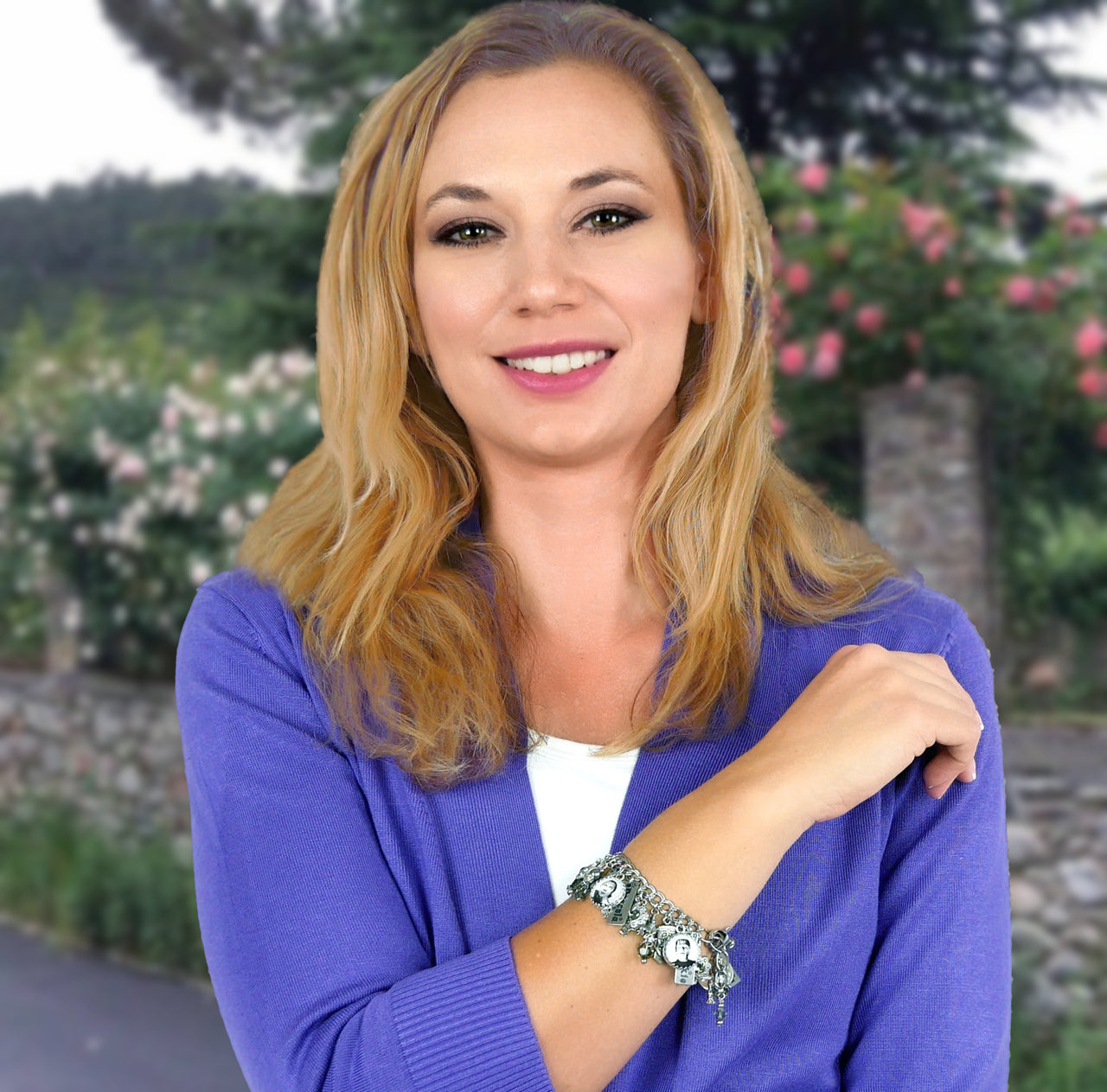 Vintage Movie Monsters Halloween Charm Bracelet