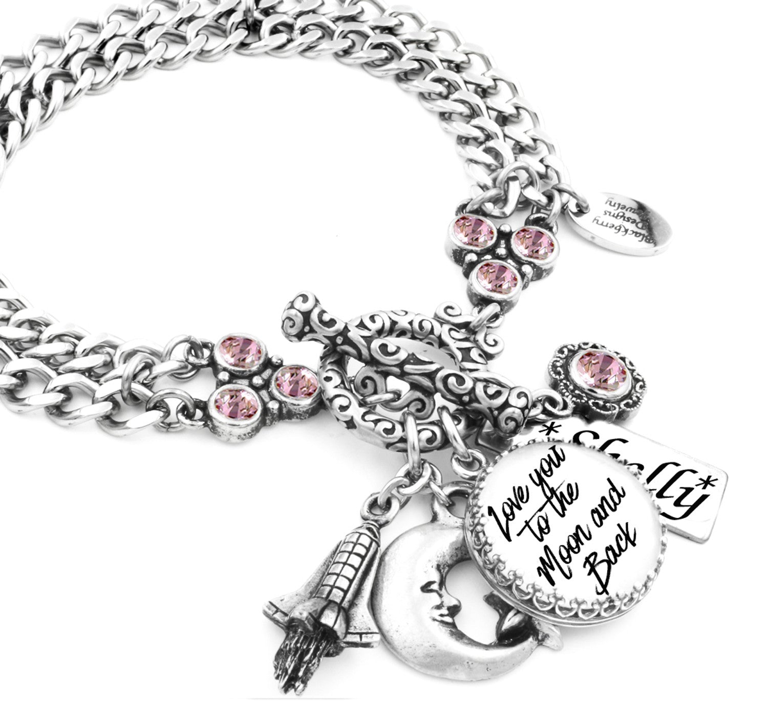love you to the moon and back bracelet