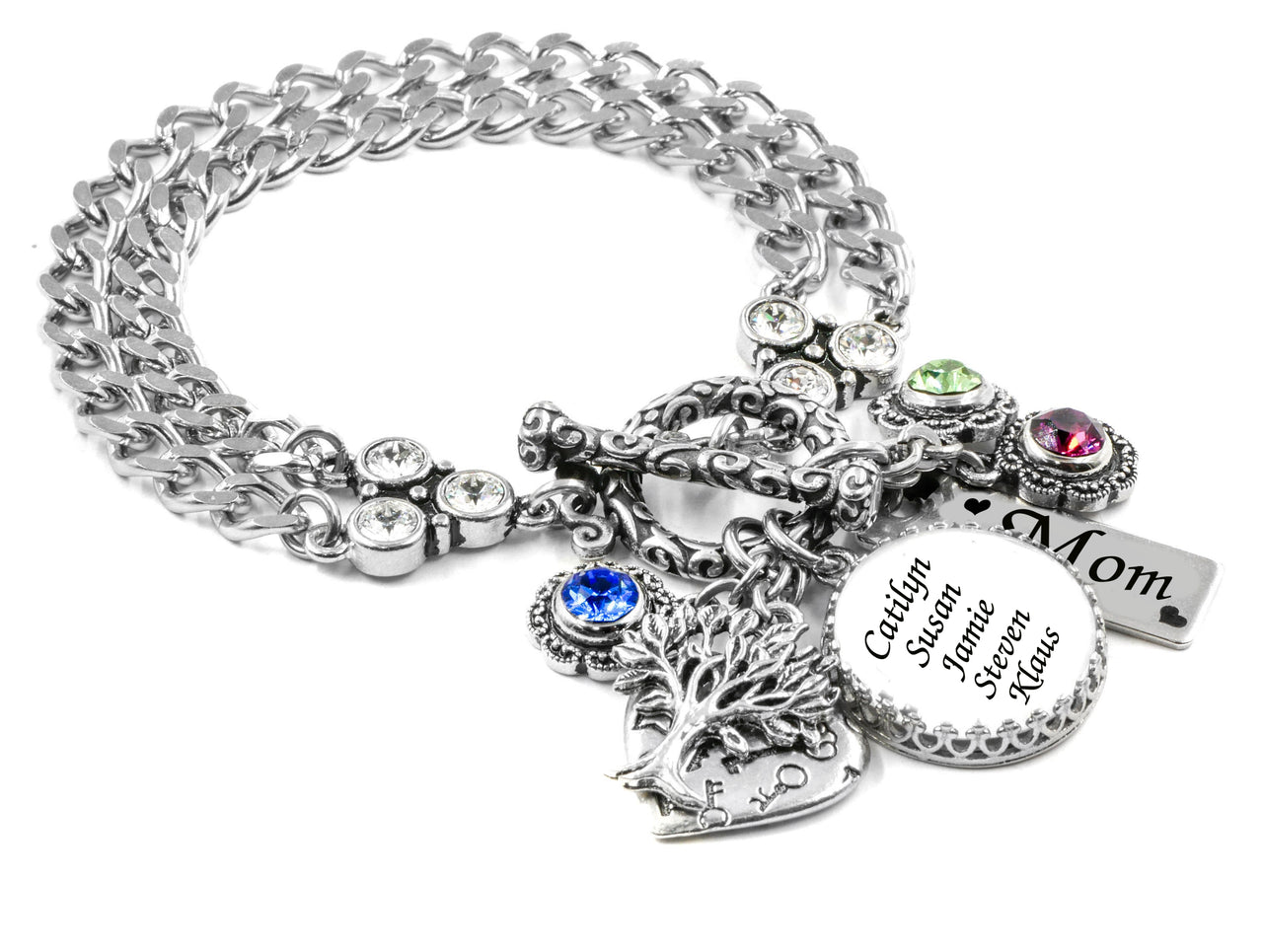 birthstone bracelets for grandmothers