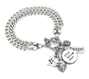 US Navy Mom Charm Bracelet