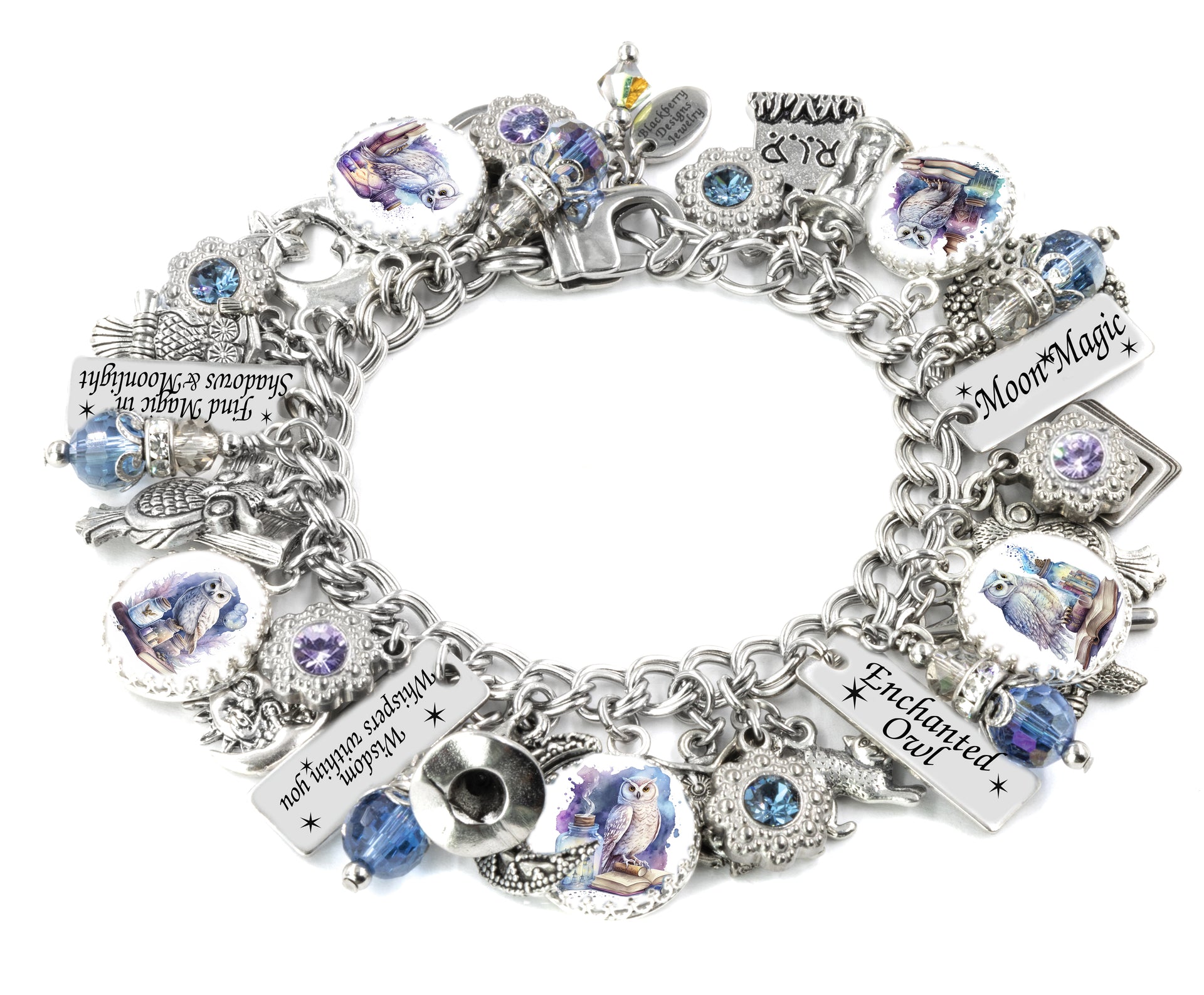 owl charm bracelet
