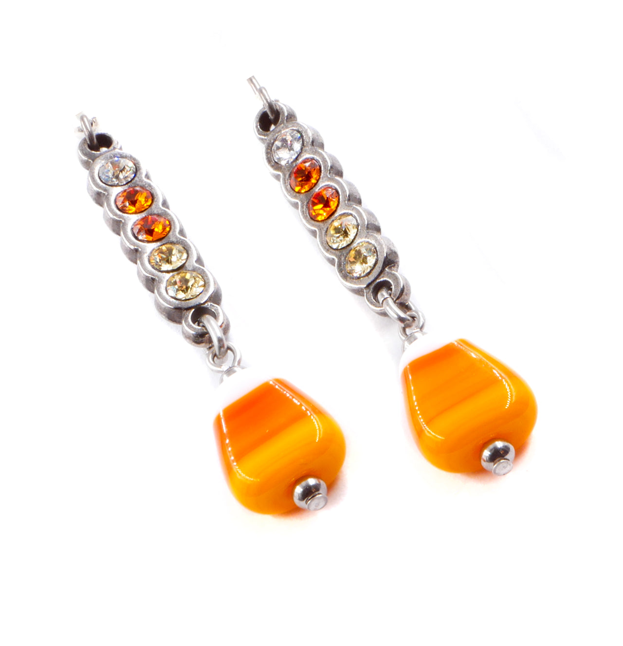 Crystal Corn Candy Earrings