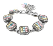 pastel pave crystal bracelet
