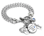 police officer bracelet handmade non tarnish stainless steel
