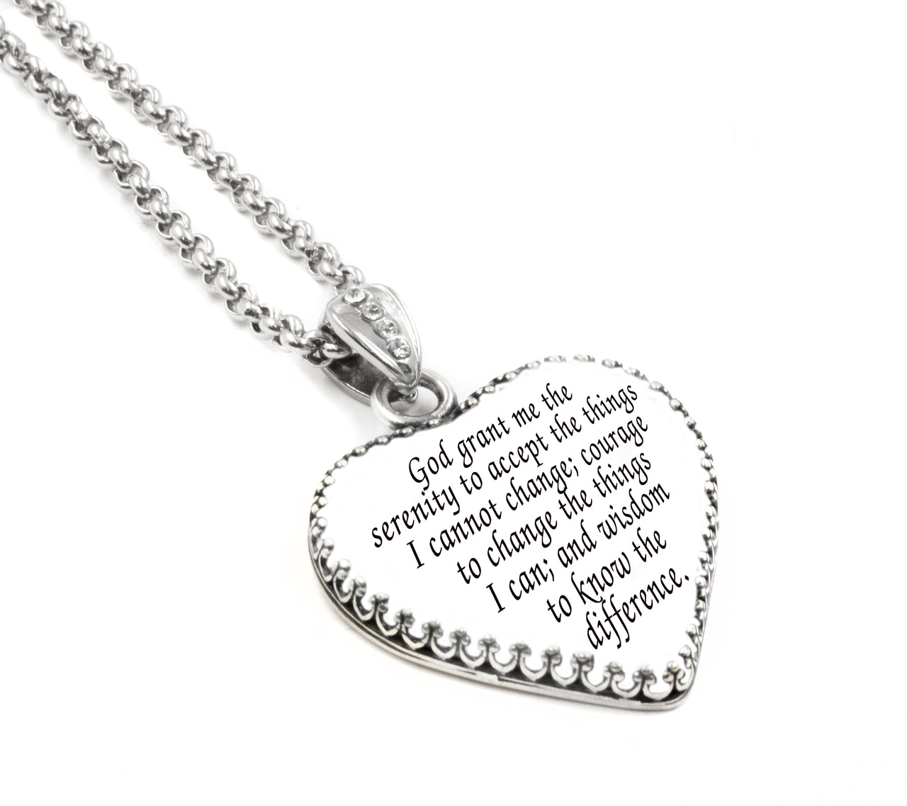 serenity prayer necklace