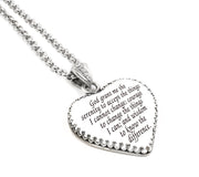 serenity prayer necklace