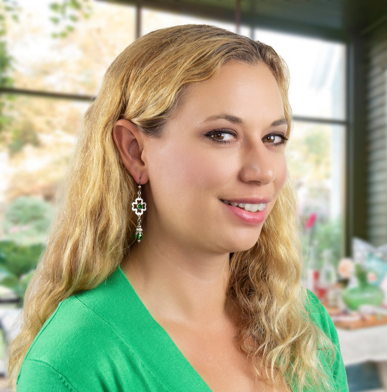 Four Leaf Clover Earrings - Irish Earrings