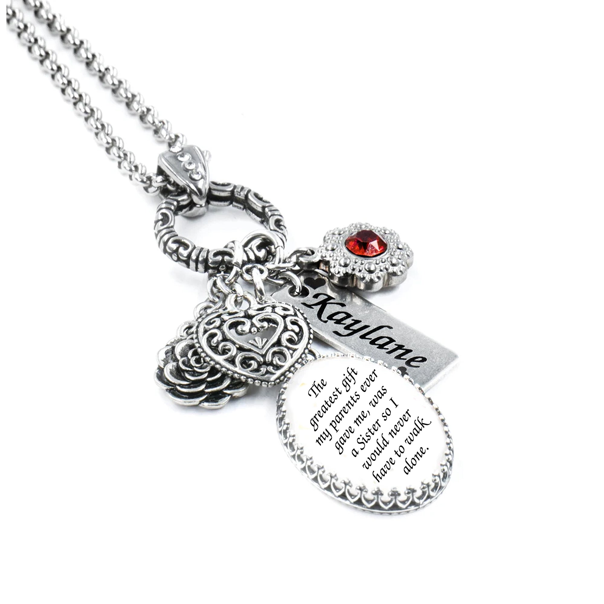 Sister deals charm necklace