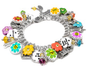 retro 1960 charm bracelet handmade