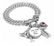 Silver Sobriety Bracelet