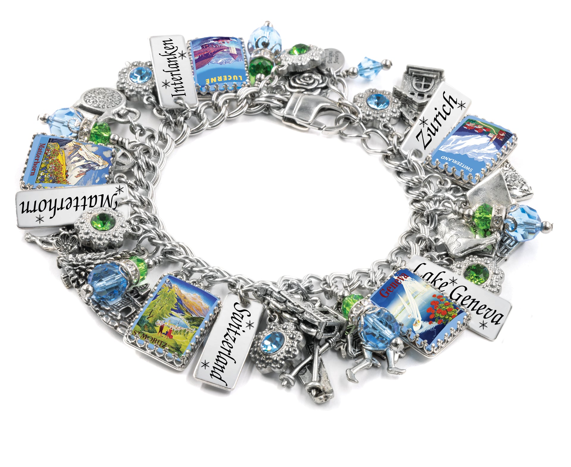 Switzerland Charm Bracelet